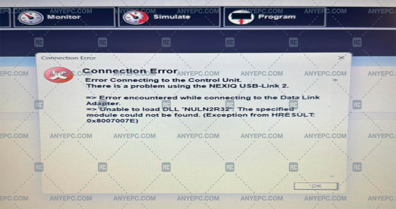 PACCAR ESA - CONNECTION ERROR