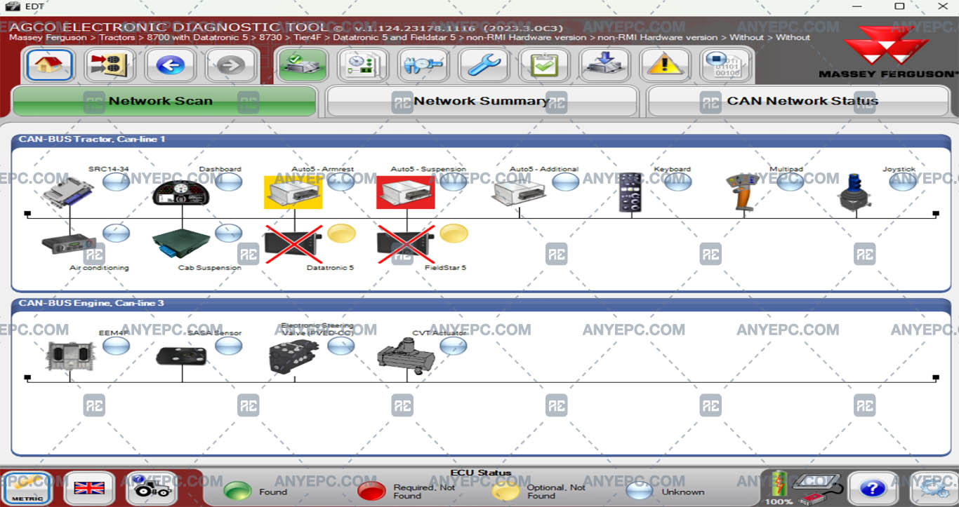 AGCO EDT - CAN BUS PROBLEM