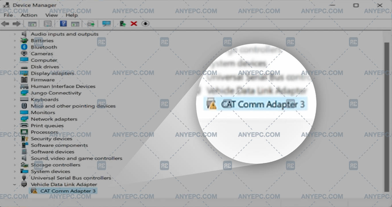 CATERPILLAR - CAT COMM ADAPTER FIX 