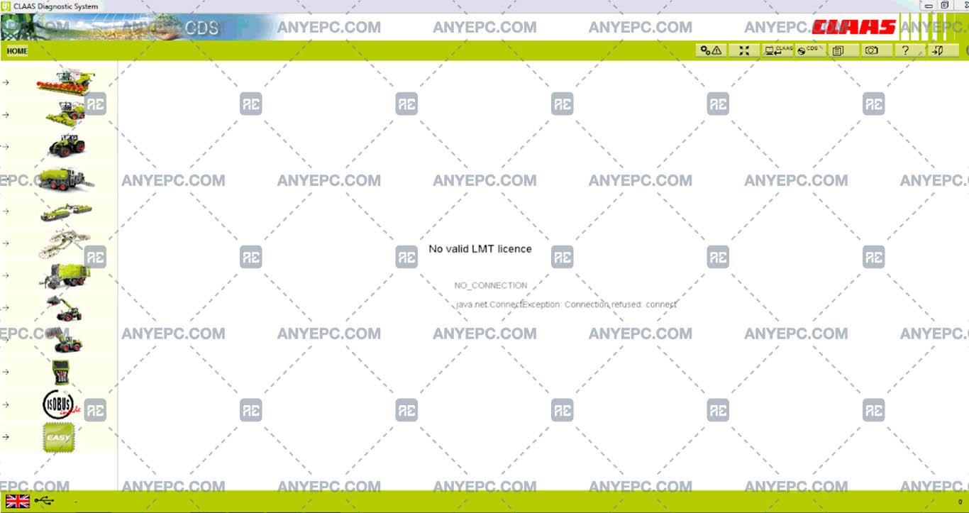 CLAAS CDS - NO VALID LMT LICENSE