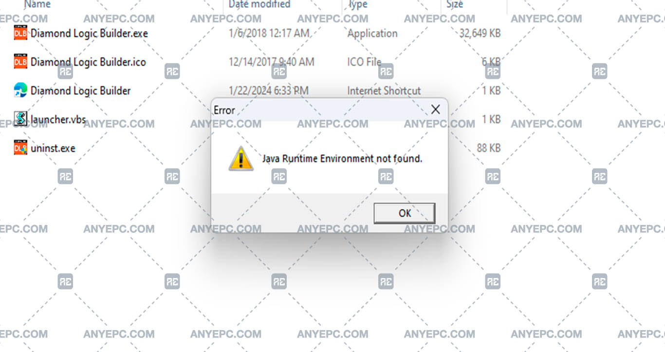 INTERNATIONAL - JAVA ENVIRONMENT NOT FOUND